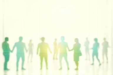 Illustration of people connecting and communicating